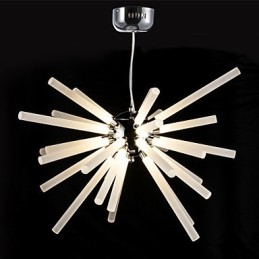 Globe Chrome Feature para lustre de metal cristal