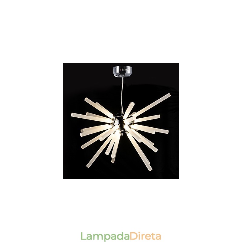 Globe Chrome Feature para lustre de metal cristal