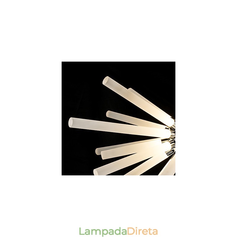 Globe Chrome Feature para lustre de metal cristal