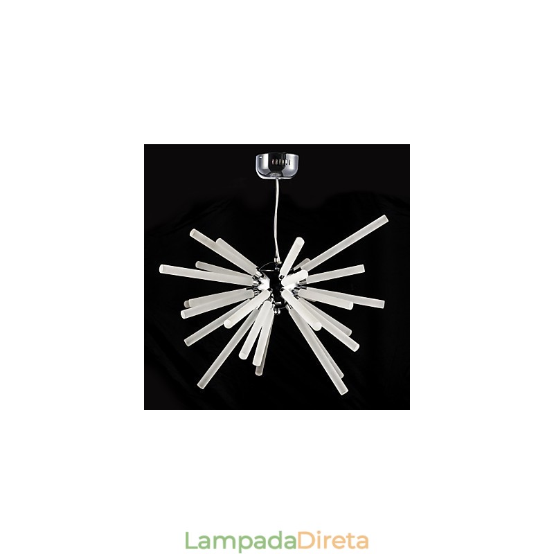 Globe Chrome Feature para lustre de metal cristal
