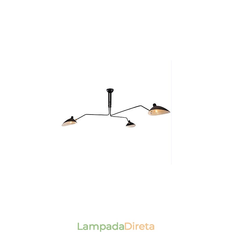 Pintura Contemporânea Moderna Destaque para Designers Lustre de Metal