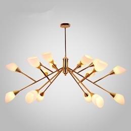Lustre nórdico simples e atmosférico pastoral, lustre criativo para lobby