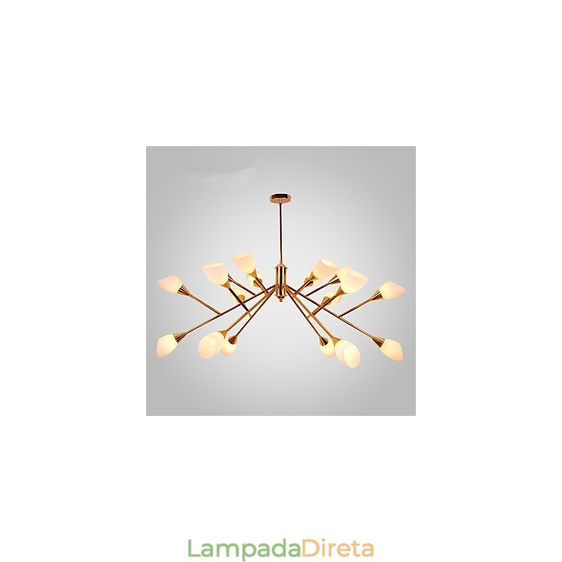 Lustre nórdico simples e atmosférico pastoral, lustre criativo para lobby