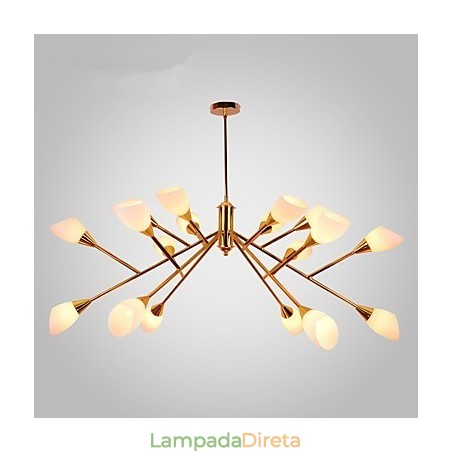 Lustre nórdico simples e atmosférico pastoral, lustre criativo para lobby Lustre nórdico simples e atmosférico pastoral, lustre criativo para lobby
