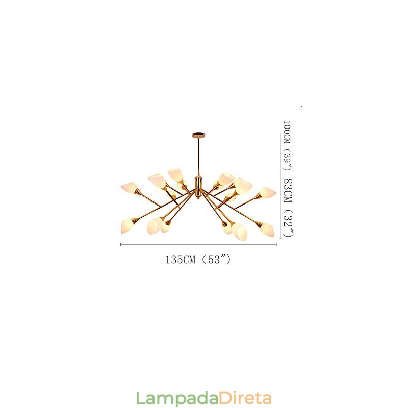 Lustre nórdico simples e atmosférico pastoral, lustre criativo para lobby