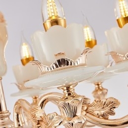 Lustre de cristal de liga de zinco estilo europeu para casa