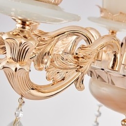 Lustre de cristal de liga de zinco estilo europeu para casa