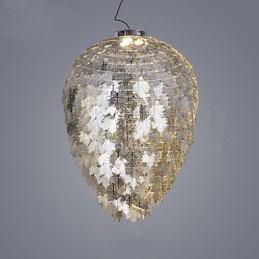 Lanterna clássica tradicional galvanizada para lustre de metal estilo mini