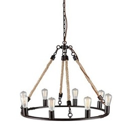 Lustre de metal com pintura estilo mini vintage