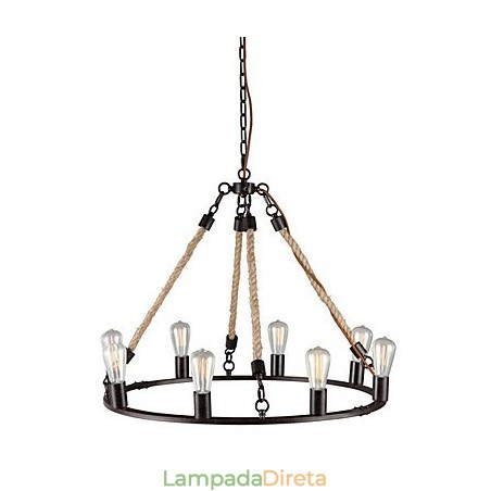 Lustre de metal com pintura estilo mini vintage Lustre de metal com pintura estilo mini vintage