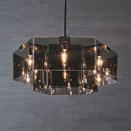 Pintura rústica Lodge Feature para designers Metal Indoor 6 lâmpadas Chandelier