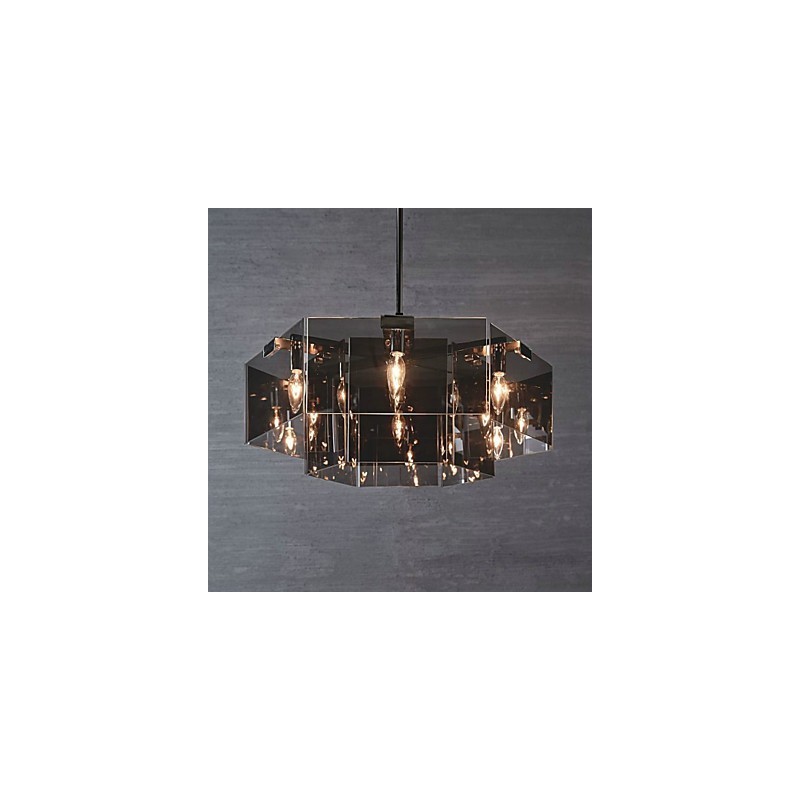 Pintura rústica Lodge Feature para designers Metal Indoor 6 lâmpadas Chandelier