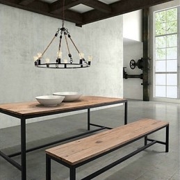 Lustre de metal com pintura estilo mini vintage