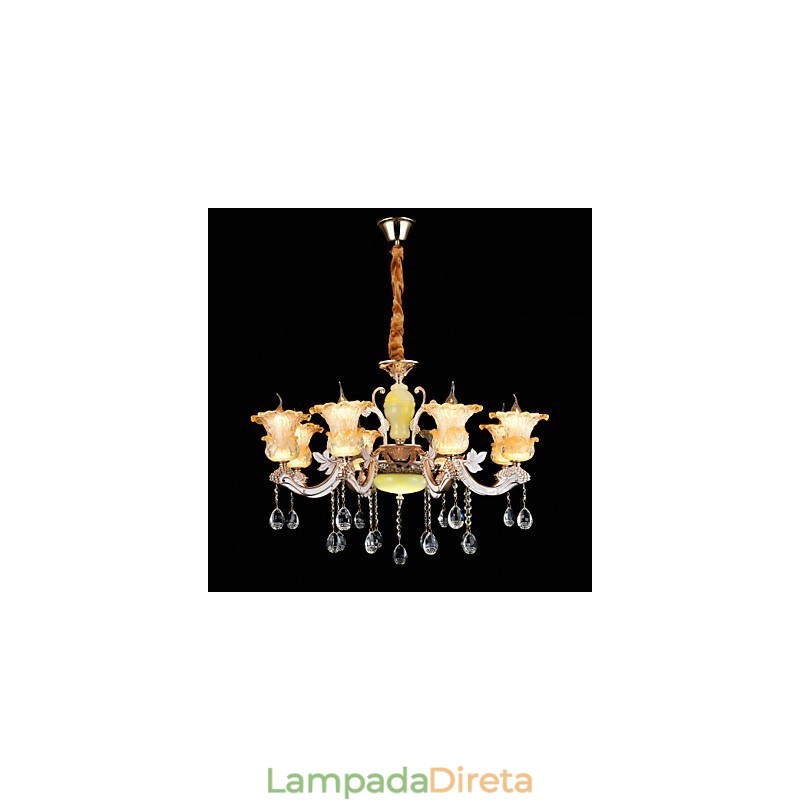 Moderno Contemporâneo Tradicional Clássico Liga de Zinco Recurso para Cristal Mini Estilo Metal Pendente Luz