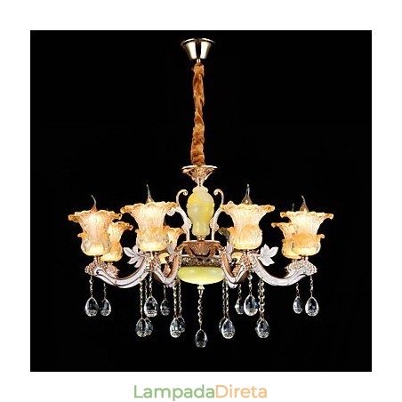 Moderno Contemporâneo Tradicional Clássico Liga de Zinco Recurso para Cristal Mini Estilo Metal Pendente Luz Moderno Contemporâneo Tradicional Clássico Liga de Zinco Recurso para Cristal Mini Estilo Metal Pendente Luz