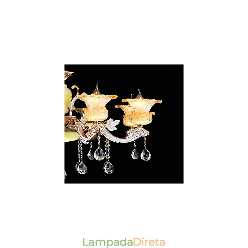 Moderno Contemporâneo Tradicional Clássico Liga de Zinco Recurso para Cristal Mini Estilo Metal Pendente Luz