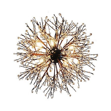 Lustre moderno de fogos de artifício, ferro forjado vintage com 8 luzes, lustre, ilha, iluminação pendente, luz de teto Lustre moderno de fogos de artifício, ferro forjado vintage com 8 luzes, lustre, ilha, iluminação pendente, luz de teto