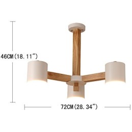 3 Luzes Lustre Moderno Contemporâneo Tradicional Clássico Vintage Country Madeira Característica para Madeira