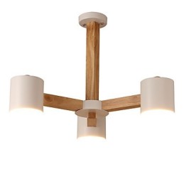 3 Luzes Lustre Moderno Contemporâneo Tradicional Clássico Vintage Country Madeira Característica para Madeira