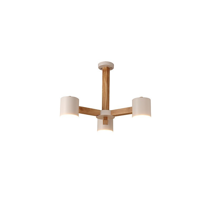 3 Luzes Lustre Moderno Contemporâneo Tradicional Clássico Vintage Country Madeira Característica para Madeira