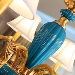 Lustre todo em cobre Lustre decorativo em jade