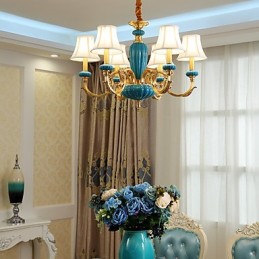 Lustre todo em cobre Lustre decorativo em jade