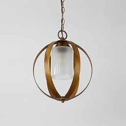 Loft Metal Amercian Estilo Industrial Pintura Cor com Vidro Lustre Europeu Lâmpada Pendente Decorativa Interna