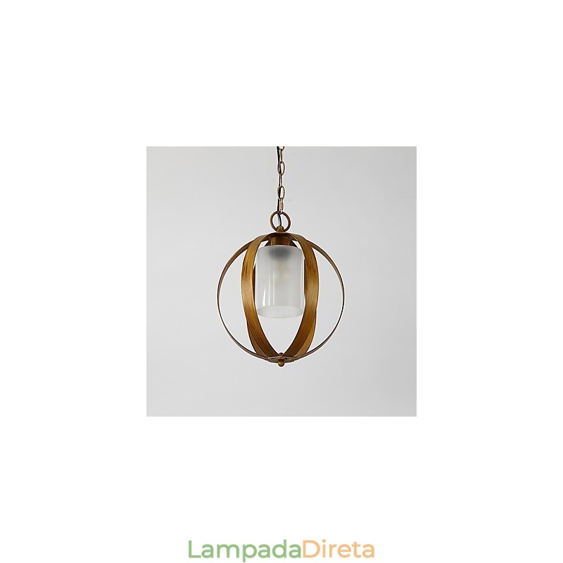 Loft Metal Amercian Estilo Industrial Pintura Cor com Vidro Lustre Europeu Lâmpada Pendente Decorativa Interna