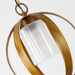 Loft Metal Amercian Estilo Industrial Pintura Cor com Vidro Lustre Europeu Lâmpada Pendente Decorativa Interna