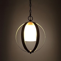 Loft Metal Amercian Estilo Industrial Pintura Cor com Vidro Lustre Europeu Lâmpada Pendente Decorativa Interna