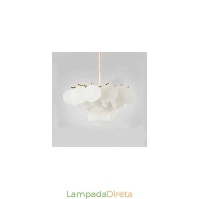 Recurso de pintura clássica tradicional para luminária pendente de madeira e bambu estilo mini