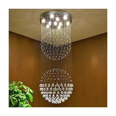 Luminária pendente de teto de cristal, lustre interno, luminárias suspensas para iluminação doméstica Luminária pendente de teto de cristal, lustre interno, luminárias suspensas para iluminação doméstica