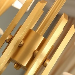 Lustre todo em cobre Lustre decorativo em jade