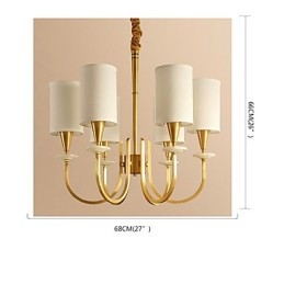 Lustre todo em cobre Lustre decorativo em jade