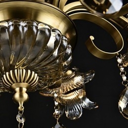 Pintura rústica de chalé para designers, lustre de 2 lâmpadas em metal para lojas internas