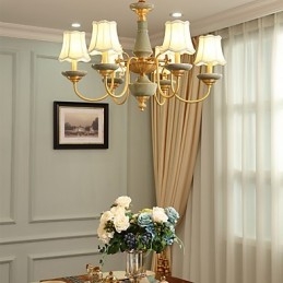 Lustre todo em cobre Lustre decorativo em jade