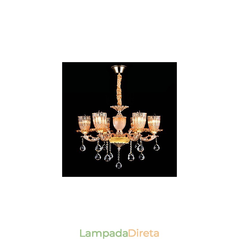 Moderno Contemporâneo Tradicional Clássico Liga de Zinco Recurso para Cristal Mini Estilo Metal Pendente Luz