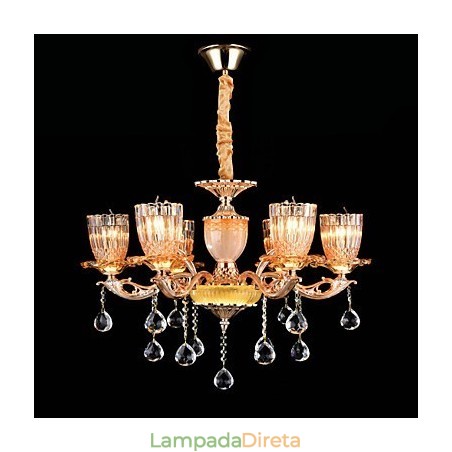 Moderno Contemporâneo Tradicional Clássico Liga de Zinco Recurso para Cristal Mini Estilo Metal Pendente Luz Moderno Contemporâneo Tradicional Clássico Liga de Zinco Recurso para Cristal Mini Estilo Metal Pendente Luz