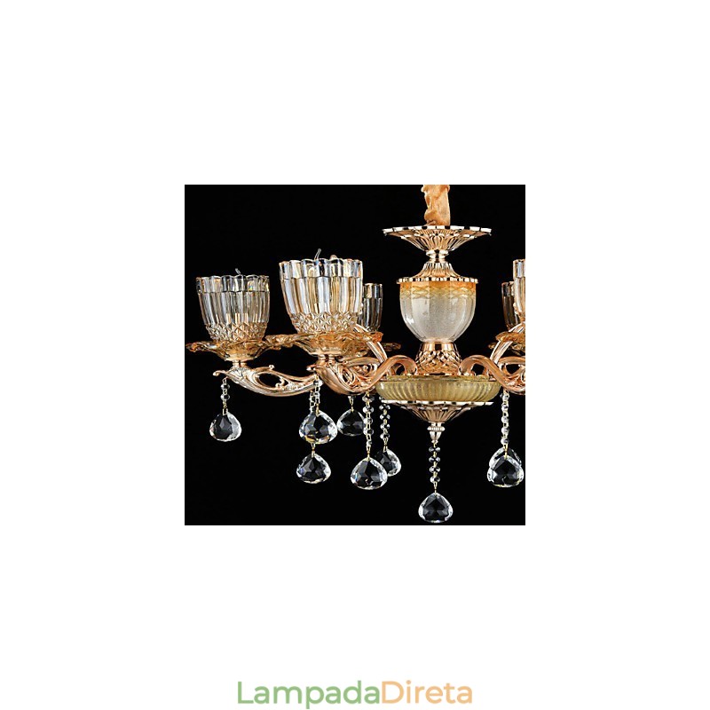 Moderno Contemporâneo Tradicional Clássico Liga de Zinco Recurso para Cristal Mini Estilo Metal Pendente Luz
