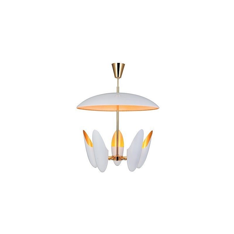 Lustre de 5 luzes Brief Art Moderno Luminária pendente contemporânea