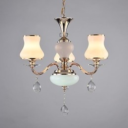 Característica eletrogalvanizada contemporânea moderna para lustre de metal cristal