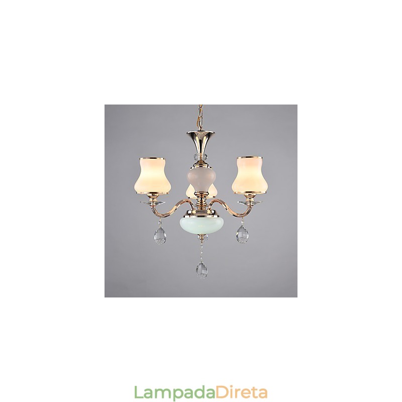 Característica eletrogalvanizada contemporânea moderna para lustre de metal cristal