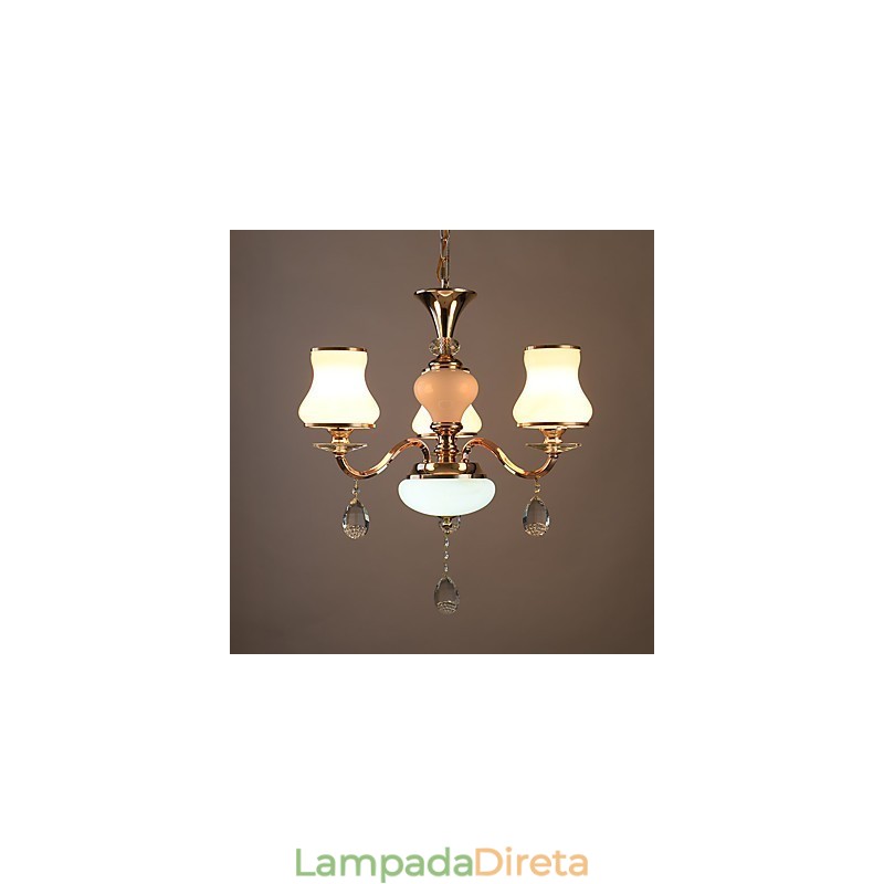 Característica eletrogalvanizada contemporânea moderna para lustre de metal cristal