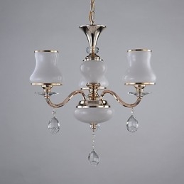 Característica eletrogalvanizada contemporânea moderna para lustre de metal cristal