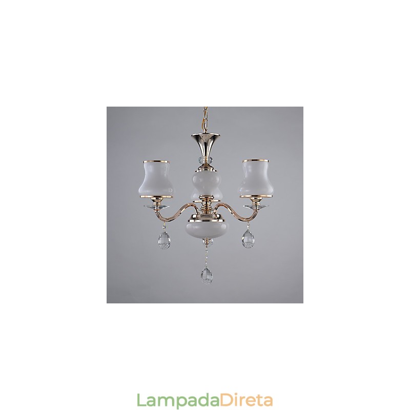 Característica eletrogalvanizada contemporânea moderna para lustre de metal cristal