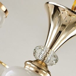 Característica eletrogalvanizada contemporânea moderna para lustre de metal cristal