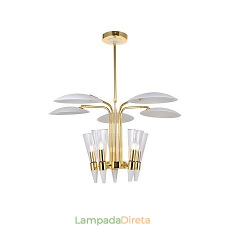 Lustre de arte personalizado com direção ajustável Lustre de lâmpada Lustre de arte personalizado com direção ajustável Lustre de lâmpada