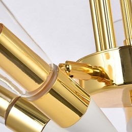 Lustre de arte personalizado com direção ajustável Lustre de lâmpada