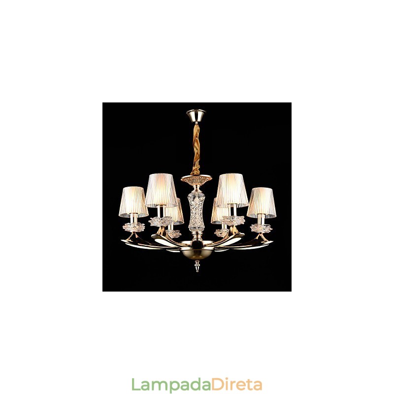 Moderno Contemporâneo Tradicional Clássico Liga de Zinco Recurso para Cristal Mini Estilo Metal Pendente Luz