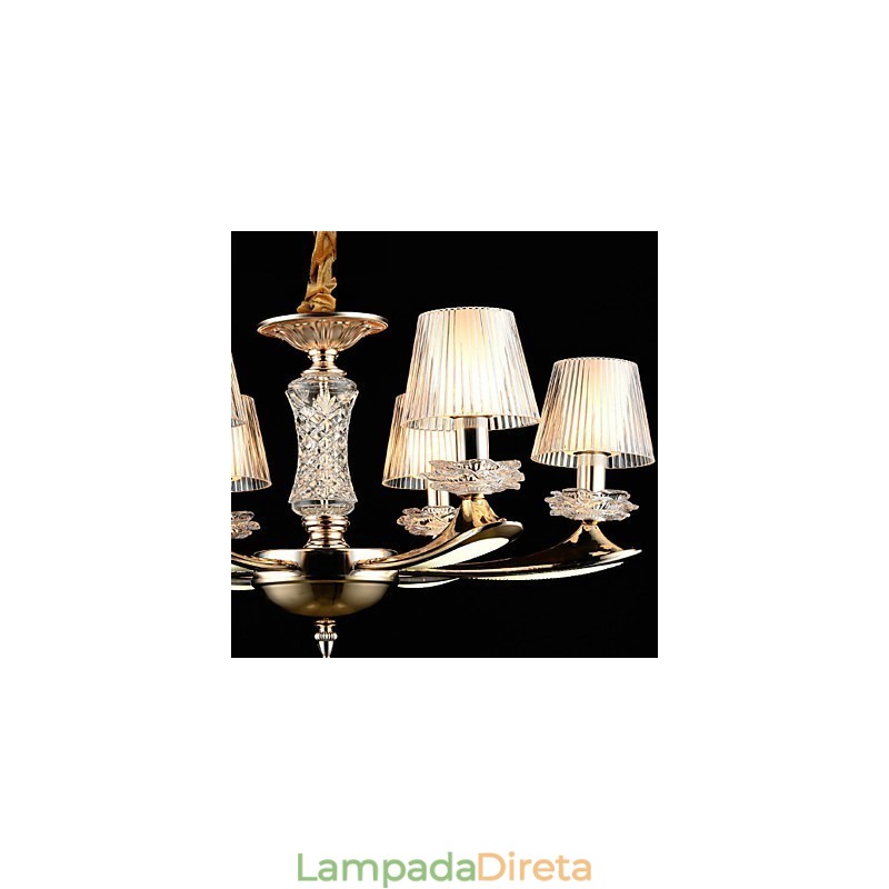 Moderno Contemporâneo Tradicional Clássico Liga de Zinco Recurso para Cristal Mini Estilo Metal Pendente Luz